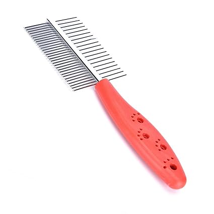 Foodie Puppies Double Side Steel Needles Comb for Dogs