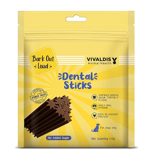 Dental Sticks Sugar Free Adult Dog Treats Controls Plaque Tartar & Odourfor Dog Oral Care