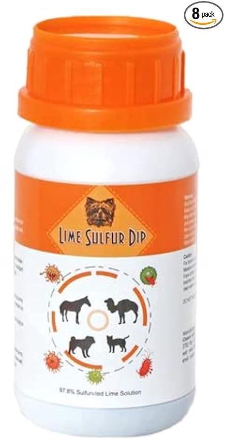 Classic's Lime Sulfur Dip - Pet Care and Veterinary Treatment Against Ringworm, Mange, Lice, Flea, Itchy and Dry Skin