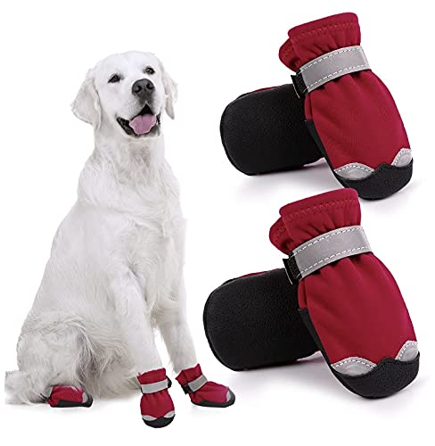 KUTKUT Dog Boots for Small, Medium & Large Dogs