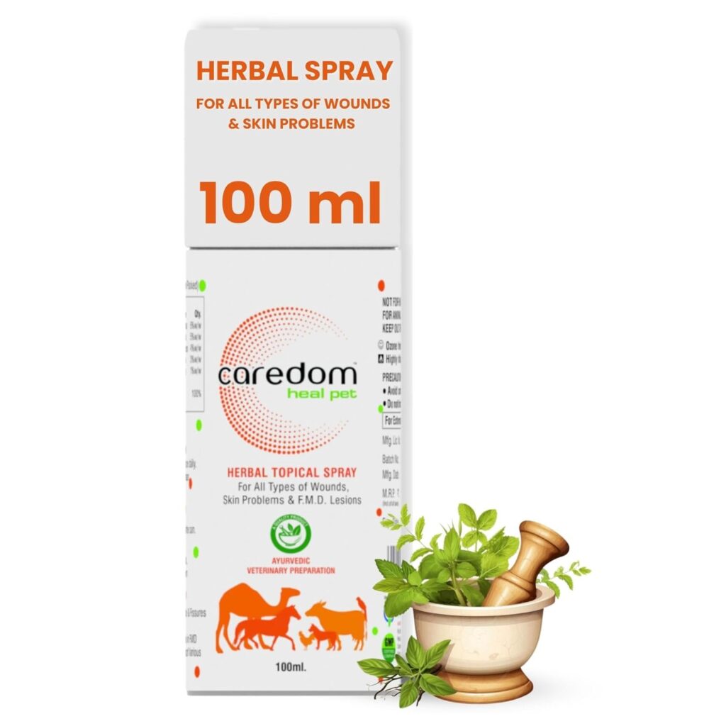 Caredom Heal Pet Herbal Topical Spray