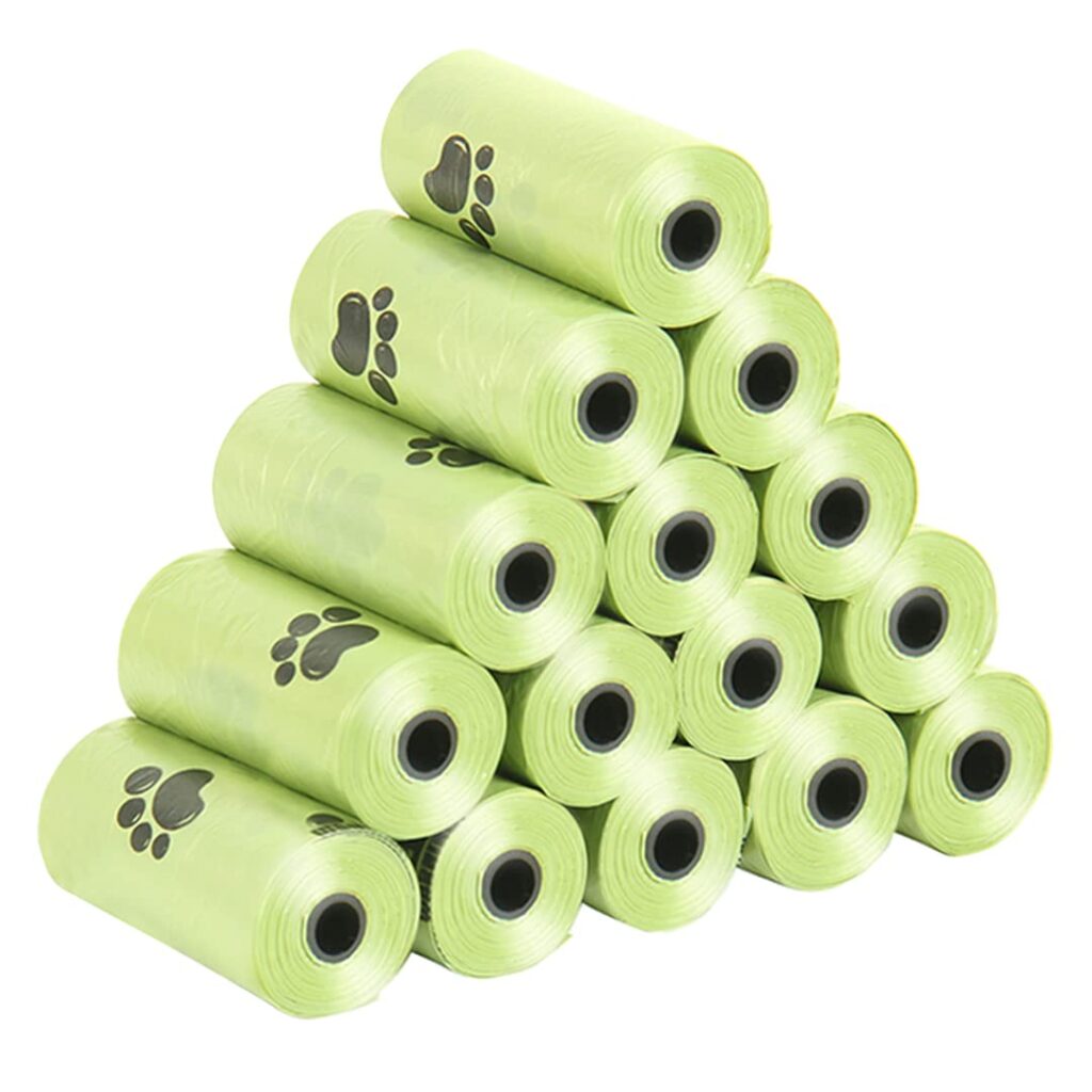 Dog Poop Bag Roll Refill, Biodegradable Green Dog